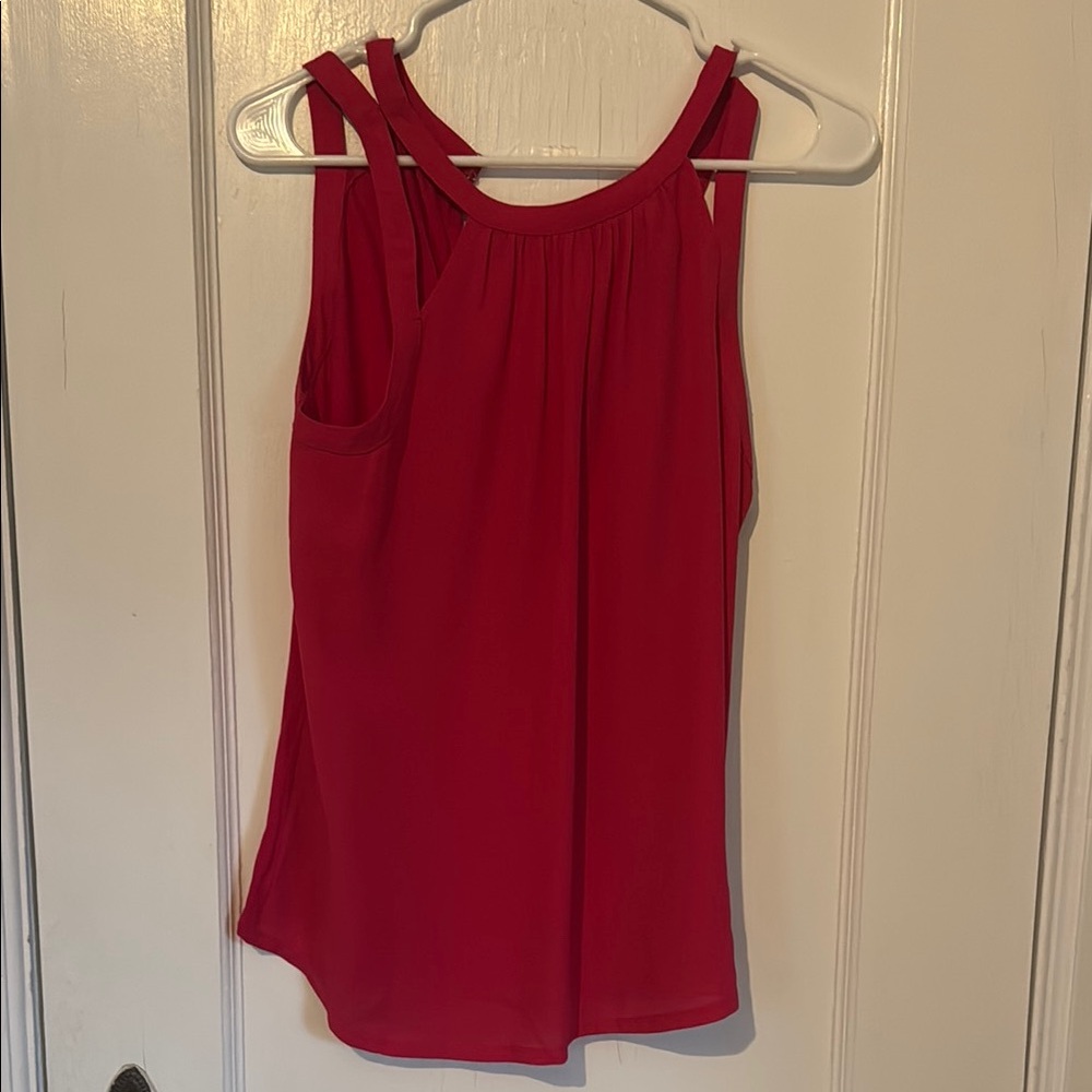 Express Vibrant Pink Double Strap Tank Top